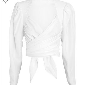 Ronny Kobo Gayle Wrap Crop Top